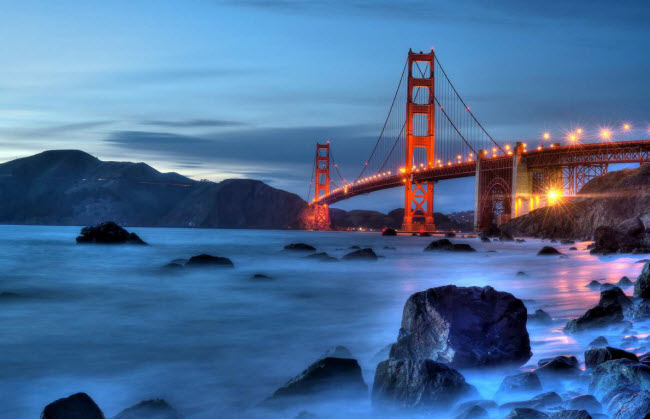 Cầu cổng Vàng: Điều gì sẽ xảy ra khi thành phố San Francisco ở Mỹ không có cây cầu Cổng Vàng? Cây cầu có chiều dài gần 2km này là điểm du lịch hấp dẫn cũng như là biểu tượng của thành phố.