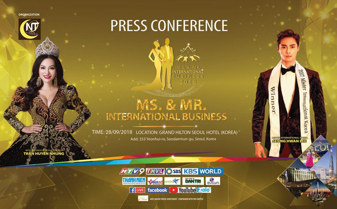 Nữ hoàng Sắc đẹp Trần Huyền Nhung gặp gỡ báo chí, truyền thông Hàn Quốc - 1