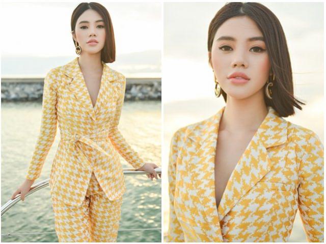 Giải trí - Hoa hậu Jolie Nguyễn diện vest không nội y quyến rũ trên du thuyền hạng sang