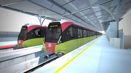 Lộ diện đoàn tàu chạy tuyến đường sắt Nhổn-ga Hà Nội cuối năm 2020 - 1