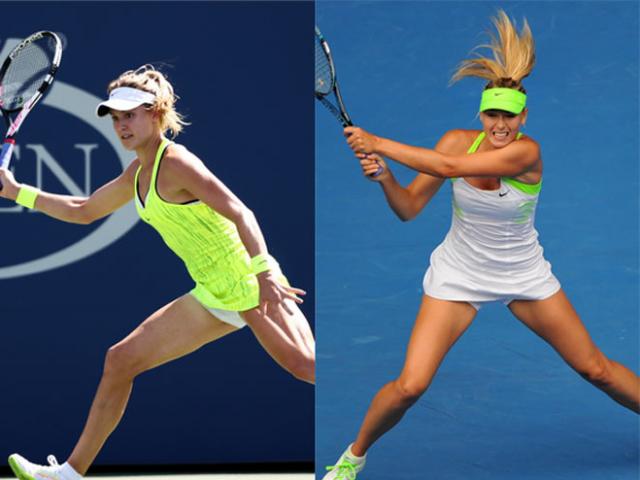 Mỹ nhân tennis: Bouchard ”không quần” táo bạo, Sharapova cực ”an toàn”