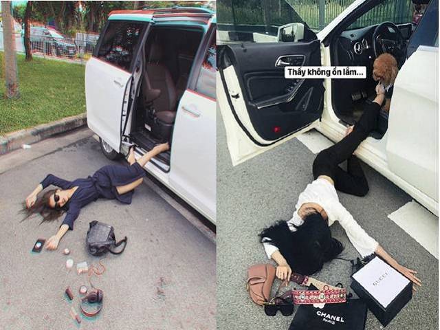 Đời sống Showbiz - Loạt ảnh sao Việt "ngã sấp mặt cùng hàng hiệu" khiến fan cười té ghế