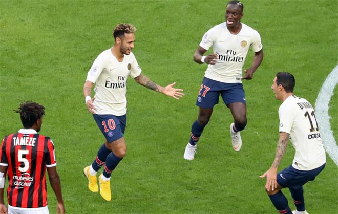 Nice - PSG: Neymar ăn đúp mừng kỷ lục mới - 1