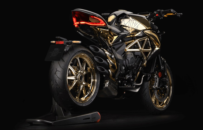 Mãn nhãn siêu mô tô độc nhất vô nhị mạ vàng "vua chúa" MV Agusta - 2