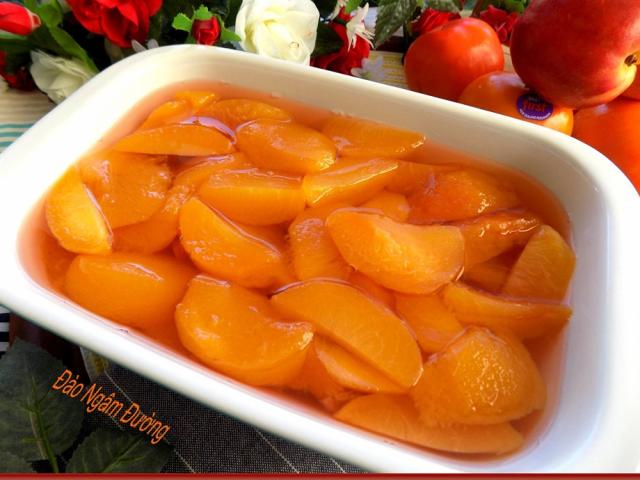 Ẩm thực - Mùa đào đến rồi, vào bếp làm ngay trà đào mát lạnh uống 1 ly tỉnh cả người