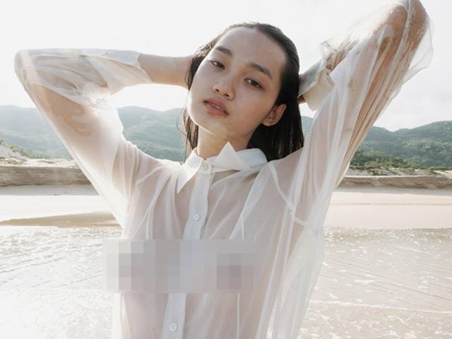 Chi Pu phải ”thua” học trò 20 tuổi của Võ Hoàng Yến chụp ảnh với áo sũng nước