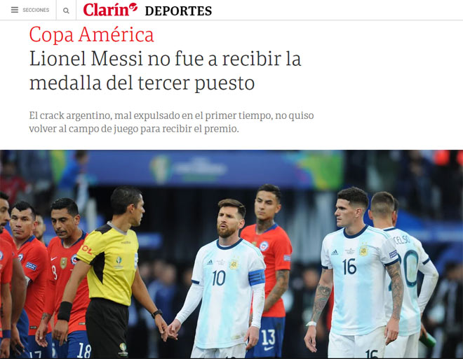 Chấn động báo Argentina phanh phui vụ Messi bị thẻ đỏ, tố cáo trọng tài - 3