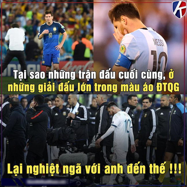 Số phận nghiệt ngã với Messi ở những trận đấu cuối cùng giải đấu cấp&nbsp;ĐTQG.