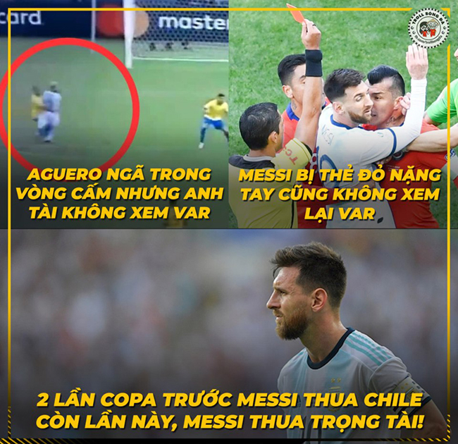 Messi đổ lỗi do trọng tài mà Argentina mới bị loại.