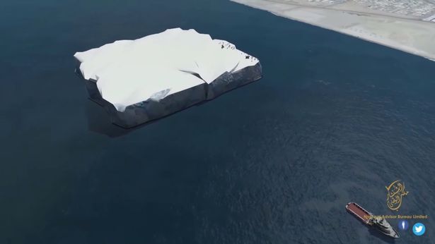 UAE: Triệu phú đô la bạo chi kéo tảng băng khổng lồ về cho 10 triệu dân dùng cả năm - 1