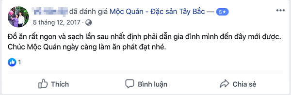 (Nguồn ảnh: Fanpage Mộc Quán - Đặc sản Tây Bắc.)