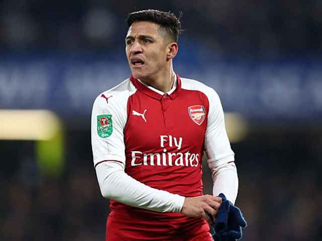 Sanchez khi còn chơi cho Arsenal