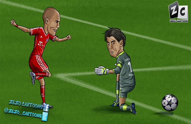 Bàn tháng đáng nhớ nhất trong sự nghiệp của Robben.