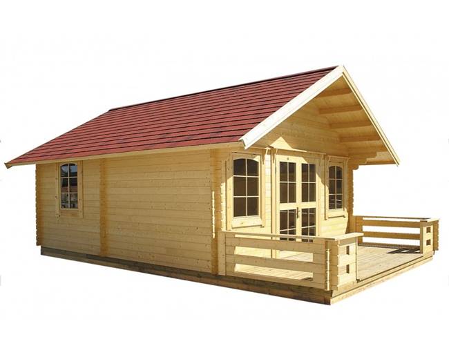 Trên trang Amazon đang bán kiểu nhà tự lắp ghép phù hợp cho kiểu "cabin nghỉ dưỡng".