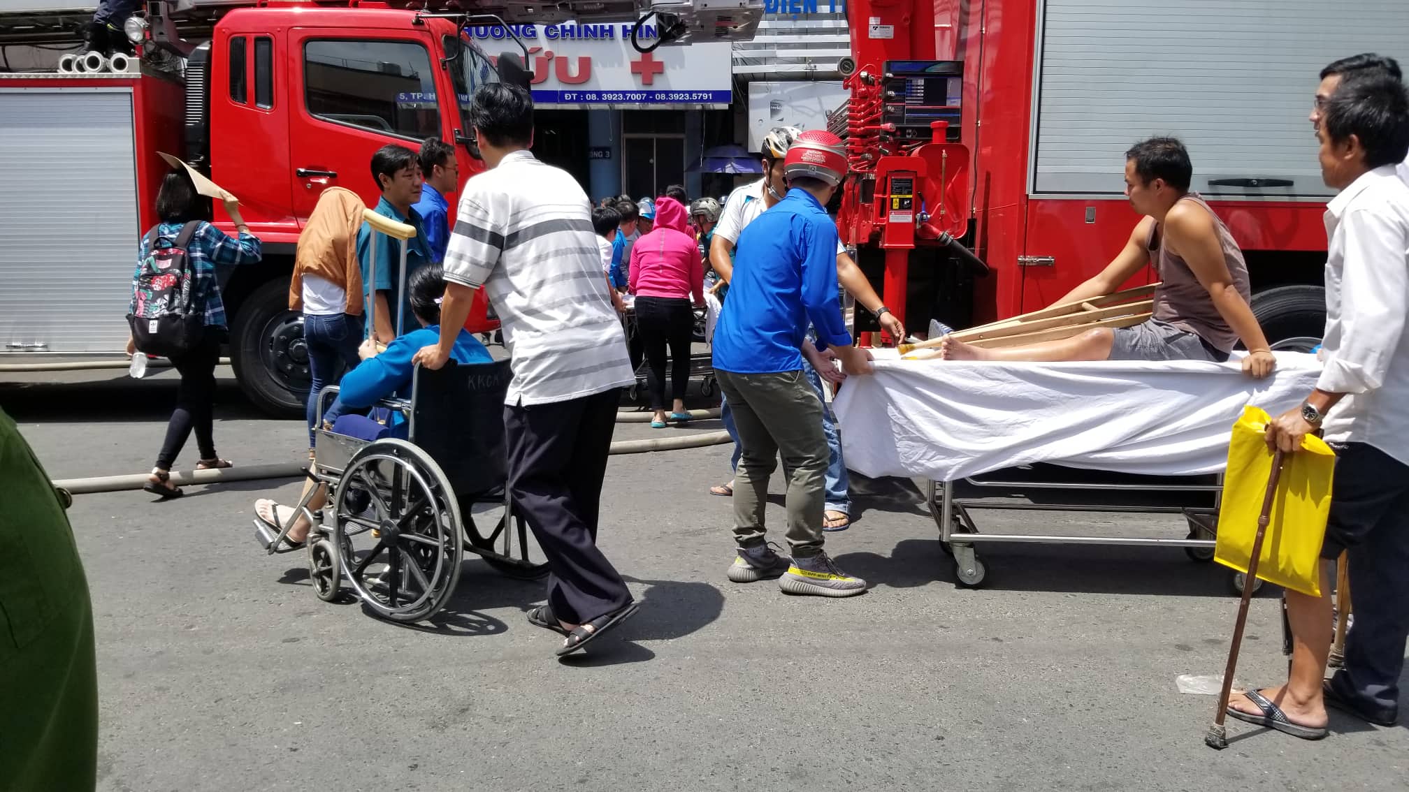 Hiện tại ngọn lửa đã được dập tắt. Tuy nhiên, các bệnh nhân vẫn chưa dám trở lại bệnh viện.