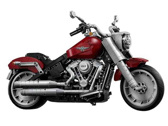 Cận cảnh mô tô Harley-Davidson Fat Boy lắp ráp bằng lego cực chất