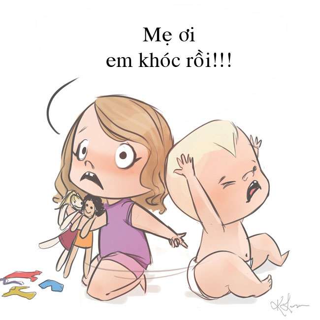 Tổng hợp những tình huống nuôi con cười ra nước mắt của mẹ bỉm sữa - 4