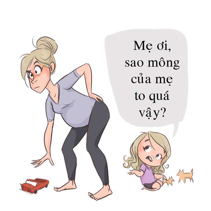 Tổng hợp những tình huống nuôi con cười ra nước mắt của mẹ bỉm sữa - 7