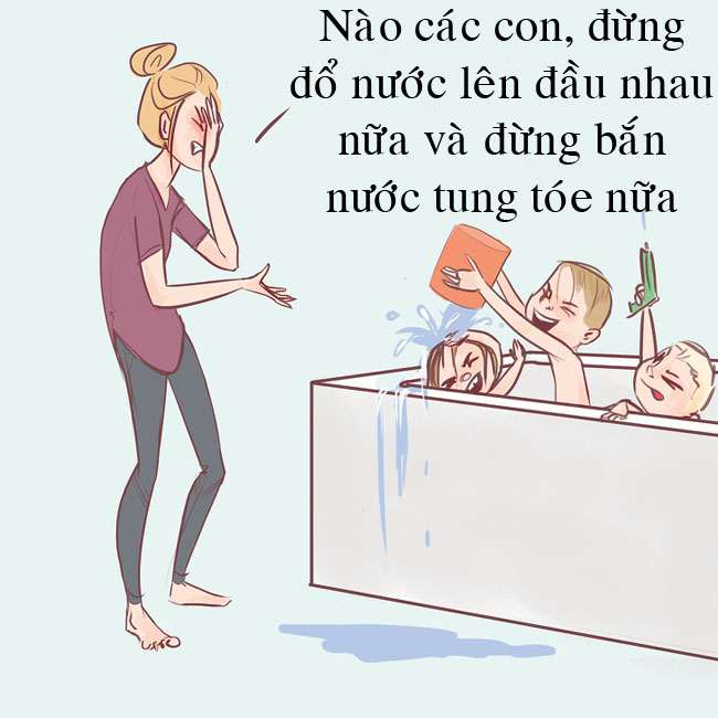 Tổng hợp những tình huống nuôi con cười ra nước mắt của mẹ bỉm sữa - 8