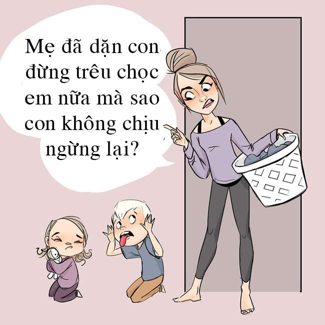 Tổng hợp những tình huống nuôi con cười ra nước mắt của mẹ bỉm sữa - 10
