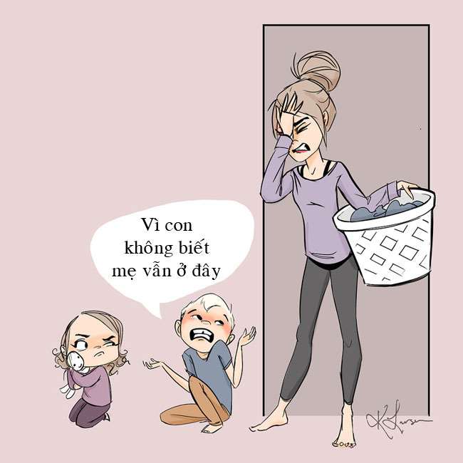 Tổng hợp những tình huống nuôi con cười ra nước mắt của mẹ bỉm sữa - 11