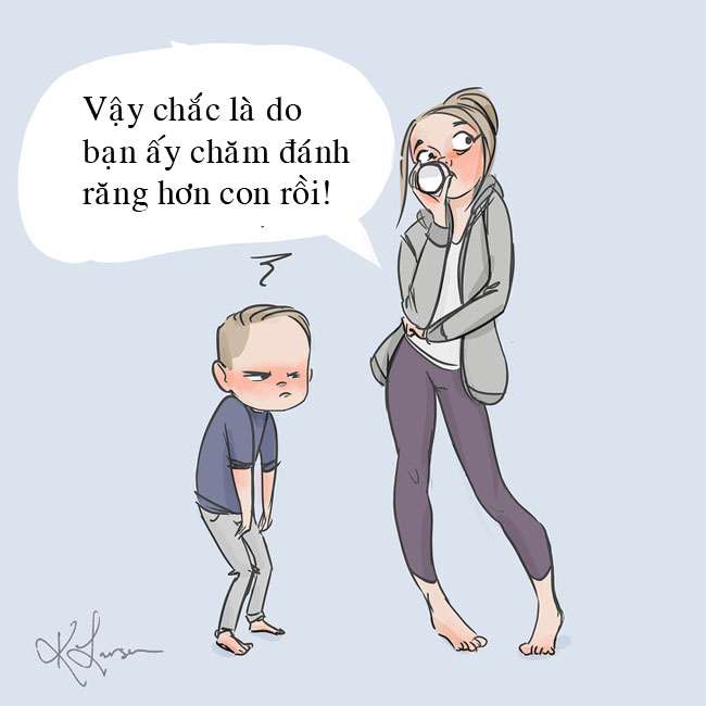 Tổng hợp những tình huống nuôi con cười ra nước mắt của mẹ bỉm sữa - 13