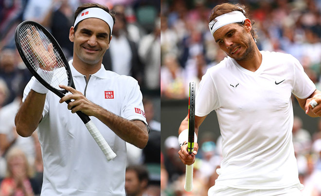 Federer đụng độ Nadal lần thứ 40 tại bán kết Wimbledon 2019