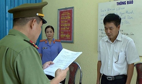 Bị can Trần Xuân Yến lúc bị khởi tố
