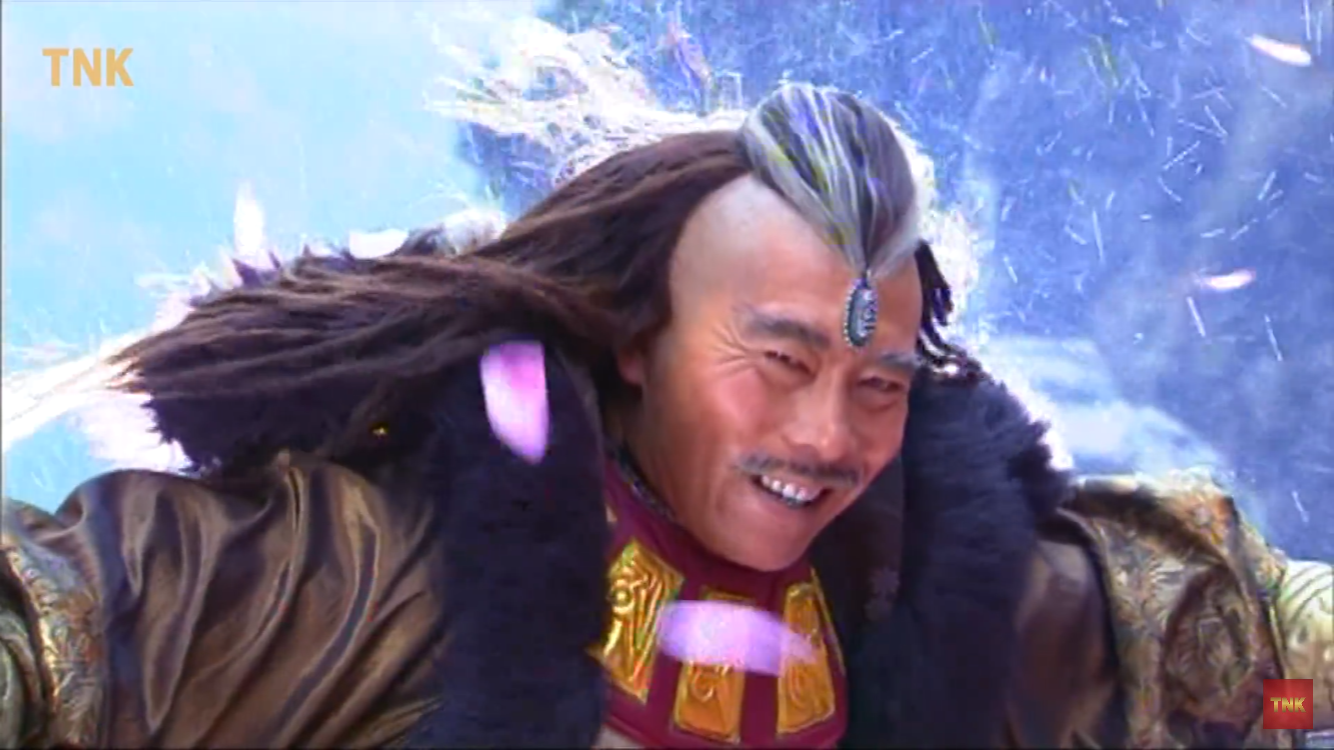 Tạo hình Kim Luân Pháp Vương trong phim Thần điêu đại hiệp 2006.
