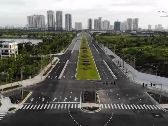 Tin tức trong ngày - Mãn nhãn với tuyến đường 8 làn nối liền ba quận sắp được thông xe ở Hà Nội