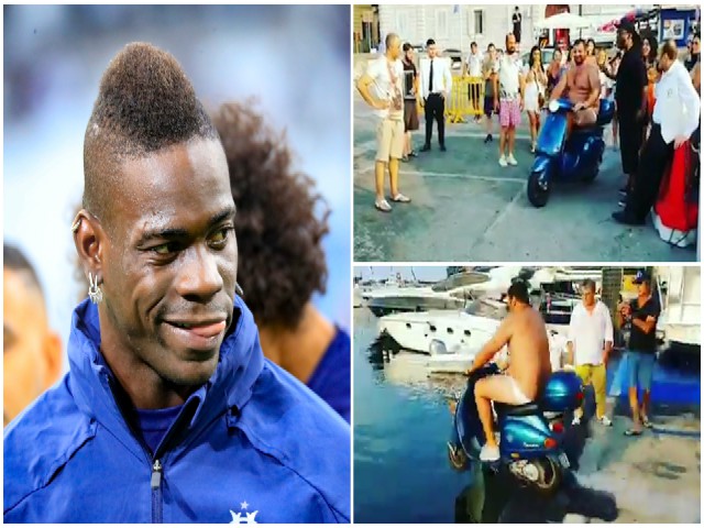 “Siêu quậy” Balotelli tung tiền thách người khác lao xe xuống biển