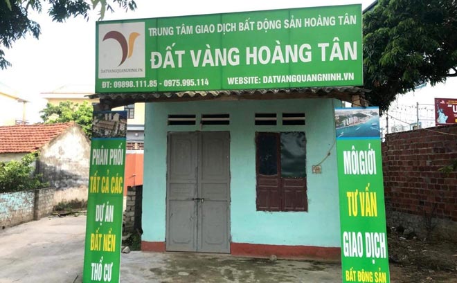 Văn phòng môi giới nhà đất mọc lên khắp nơi nhưng chủ yếu là các giao dịch ảo.