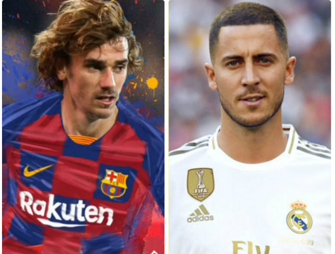 "Bom tấn" 120 triệu euro, Griezmann là lời đáp trả của Barca dành cho Real Madrid - Eden Hazard&nbsp;