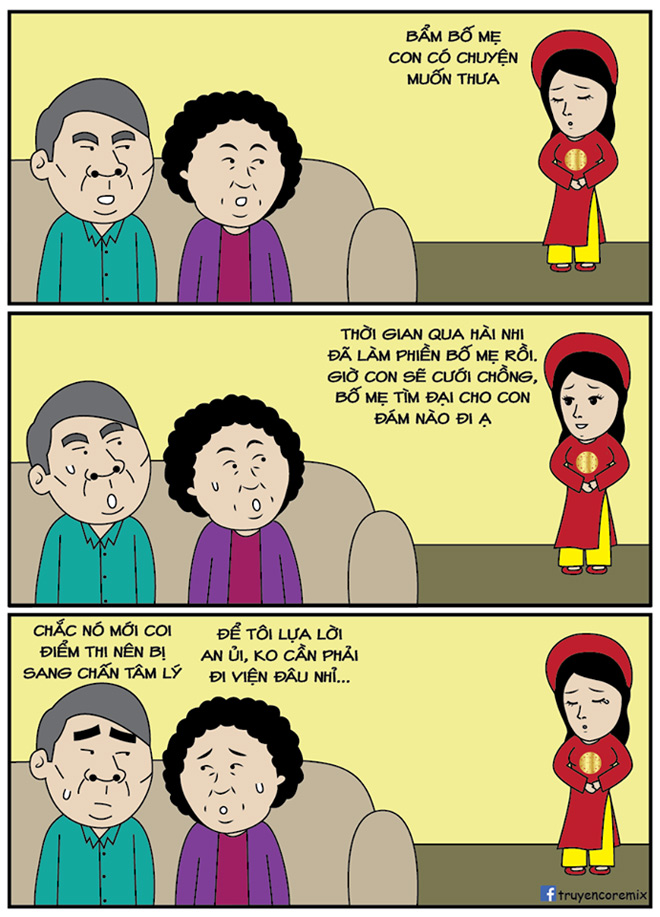 Tình hình của một số bạn nữ sau khi biết điểm thi - 1