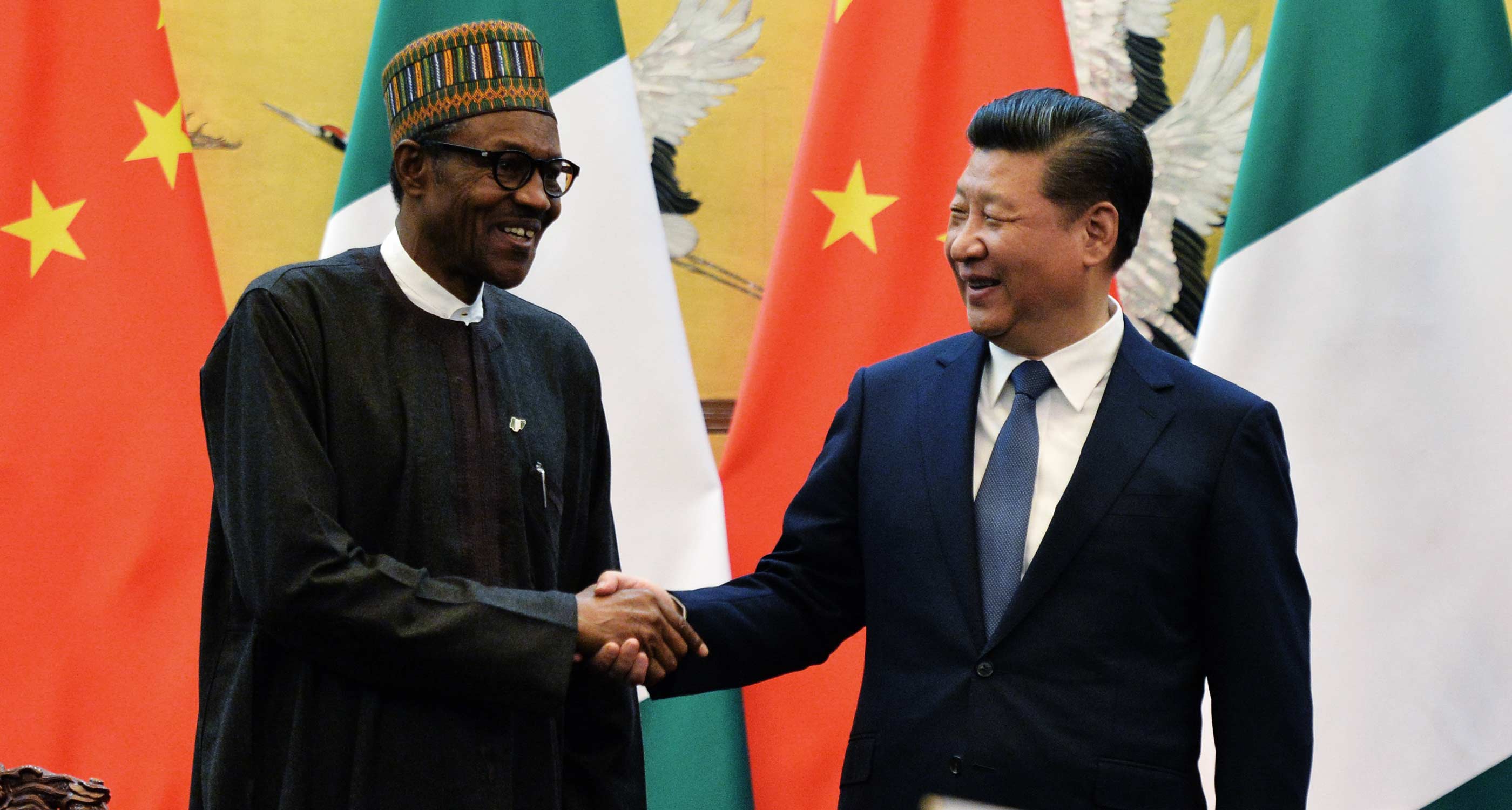 Tổng thống Nigeria&nbsp;Muhammadu Buhari và Chủ tịch Trung Quốc Tập Cận Bình.