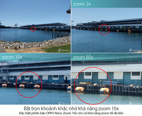 Khả năng zoom 10x tuyệt vời.