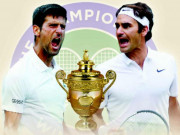 Thể thao - Sững sờ Wimbledon: Federer thua &quot;tàn nhẫn&quot; vì Djokovic &quot;quái chiêu&quot;