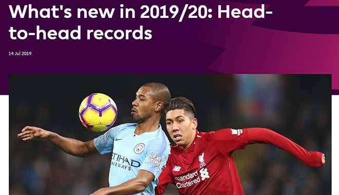 Công bố của Premier League về luật thành tích đối đầu mới