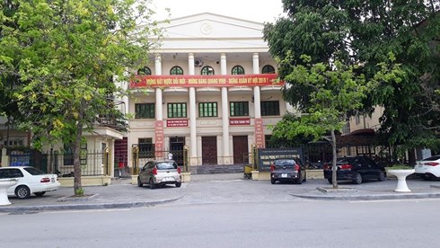 Trụ sở Ban giải phóng mặt bằng, tái định cư - nơi ông Tống Quang Thái làm Phó giám đốc.