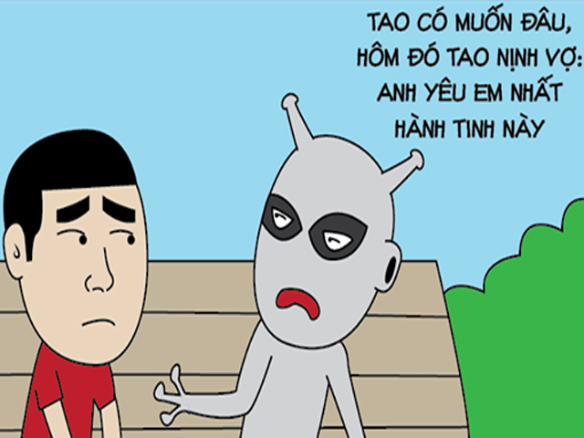 Tranh vui - Nịnh vợ không phải là chuyện đơn giản