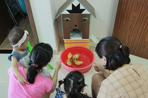 Việc nuôi những chú vịt con cũng giúp các em nhỏ hiểu rõ hơn về những loại động vật, đồng thời kích thích trí tưởng tượng của trẻ nhỏ về tự nhiên.