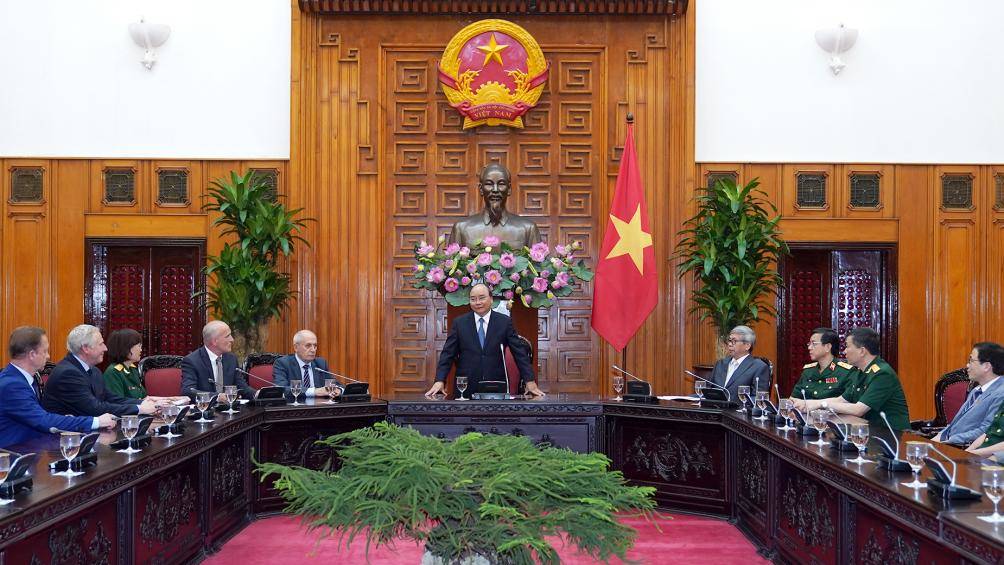 Thủ tướng Nguyễn Xuân Phúc phát biểu tại cuộc làm việc với Hội đồng Khoa học y tế - Ảnh: Quang Hiếu