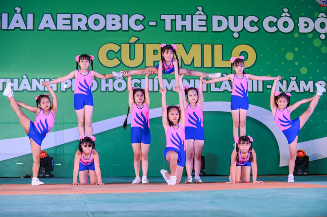 Giải đấu Aerobic – Thể dục cổ động cúp MILO TP.HCM lần 3 đã quy tụ hơn 3.300 em học sinh tham gia