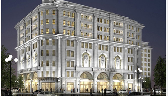 Phối cảnh Dự án D’.San Raffles tọa lạc tại số 22-24 Hàng Bài và số 25-27 Hai Bà Trưng.