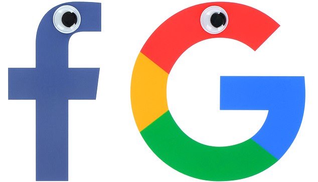 Cả Google và Facebook bị&nbsp; cáo buộc đang theo dõi và ghi lại dữ liệu người dùng khi họ đang truy cập vào các web khiêu dâm. (Ảnh: Daily mail).
