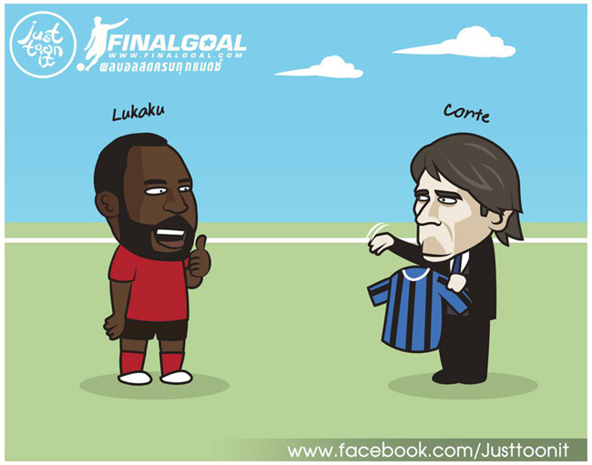 HLV Conte đang &#34;mời gọi&#34; Lukaku đến với Inter Milan.