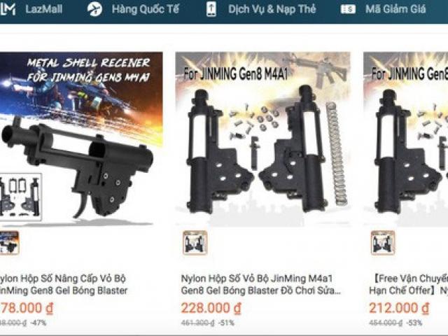 Thị trường - Tiêu dùng - TP HCM công bố kết quả thanh tra Lazada bán thiết bị lắp ráp súng