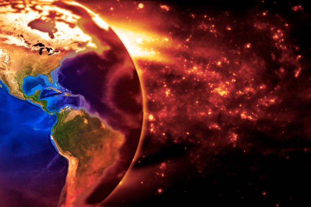 Trái Đất có thể bị Mặt Trời "nuốt chửng" trong tương lai? (Ảnh: GETTY)