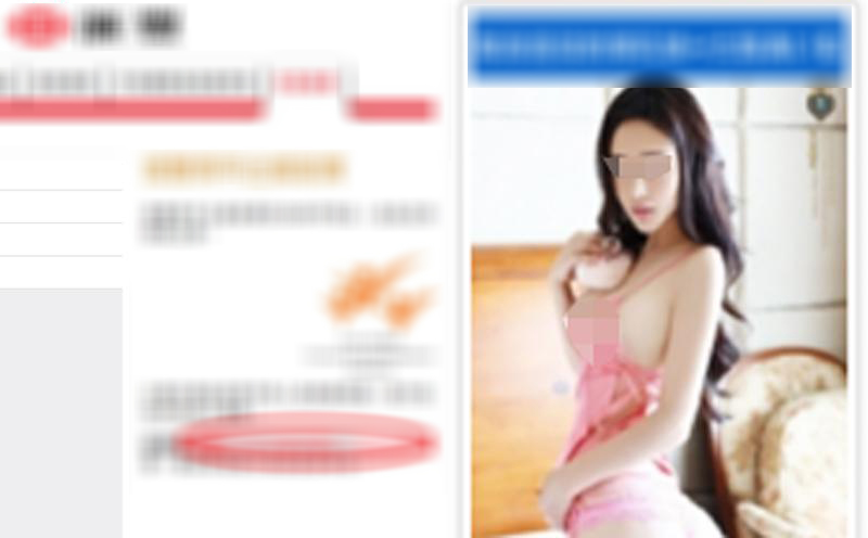 Trang khiêu dâm Trung Quốc được dẫn trong liên kết trên website của hội đồng thành phố Sydney (ảnh minh họa)