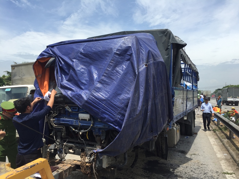 Chiếc xe tải gây tai nạn khiến 5 người tử vong ở Hải Dương